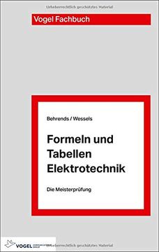 portada Formeln und Tabellen Elektrotechnik (Die Meisterprüfung) (en Alemán)
