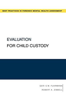 portada Evaluation for Child Custody (Best Practices for Forensic Mental Health Assessments) (en Inglés)