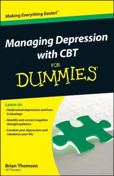 portada managing depression with cbt for dummies (en Inglés)