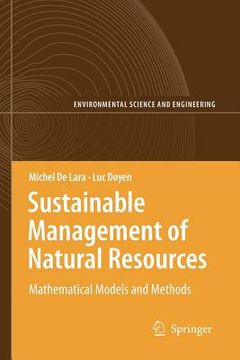 portada sustainable management of natural resources: mathematical models and methods (en Inglés)