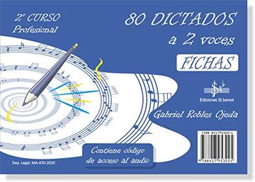 portada 80 Dictados a 2 Voces 2º Curso Profesional (in Spanish)
