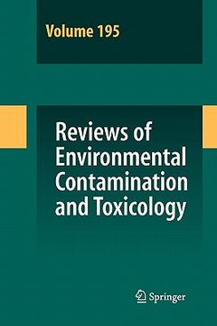 portada reviews of environmental contamination and toxicology 195 (en Inglés)
