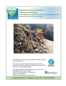 portada Vegetation for Erosion Control - A Manual for Residents: Slope Stabilization and Erosion Control using Vegetation on Dry Forested Hillsides in the Vir (en Inglés)