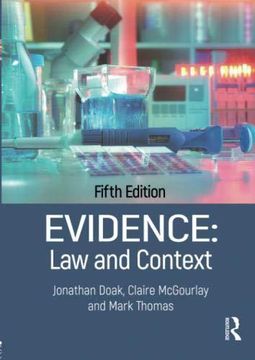 portada Evidence: Law and Context (en Inglés)