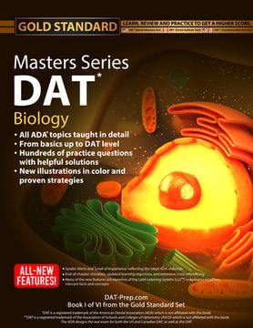 portada DAT Masters Series Biology: Comprehensive Preparation and Practice for the Dental Admission Test Biology by Gold Standard DAT (en Inglés)
