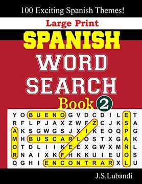 portada Large Print Spanish Word Search Book; 2: 9 (Fun Word Search Puzzles in Spanish) (in Spanish)