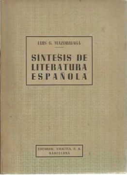 portada Síntesis de literatura española