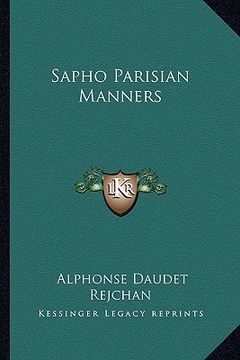 portada sapho parisian manners (in English)
