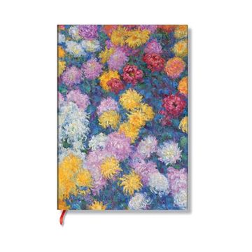 portada Paperblanks | Monet’S Chrysanthemums | Monet’S Chrysanthemums | Hardcover Journals | Midi | Unlined | Elastic Band | 144 pg | 120 gsm (en Inglés)