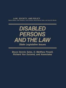 portada Disabled Persons and the Law: State Legislative Issues