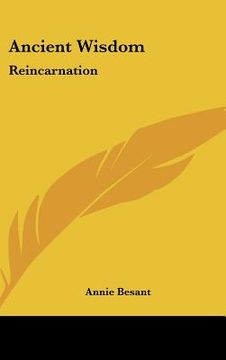 portada ancient wisdom: reincarnation (en Inglés)