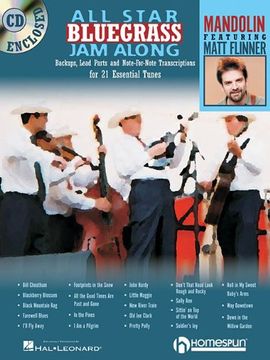 portada All-Star Bluegrass Jam-Along,For Mandolin: Backups, Lead Parts and Note-For -Note Transcriptions for 21 Essential Tunes (en Inglés)