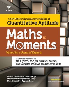 portada Maths in Moments Quantitative Aptitude for Competitive Exams (en Inglés)