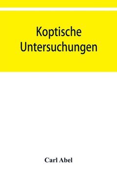 portada Koptische Untersuchungen (in English)