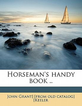 portada horseman's handy book .. (en Inglés)