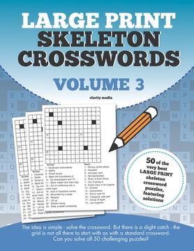 portada Large Print Skeleton Crosswords Volume 3 (en Inglés)