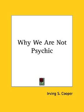 portada why we are not psychic (en Inglés)