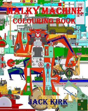 portada Malky Machine Colouring Book: For adults & children (en Inglés)