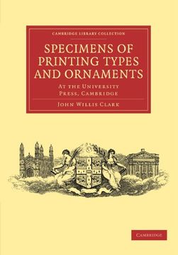 portada Specimens of Printing Types and Ornaments Paperback (Cambridge Library Collection - History of Printing, Publishing and Libraries) 