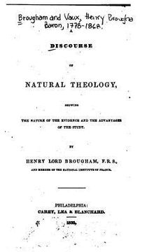 portada A discourse of natural theology (en Inglés)