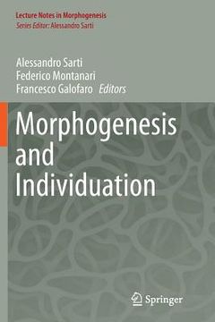 portada Morphogenesis and Individuation (en Inglés)