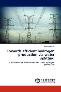 portada towards efficient hydrogen production via water splitting (en Inglés)