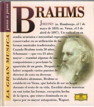 portada Johannes Brahms (Con cd)