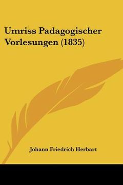portada umriss padagogischer vorlesungen (1835) (en Inglés)