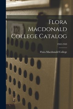 portada Flora Macdonald College Catalog; 1942-1943