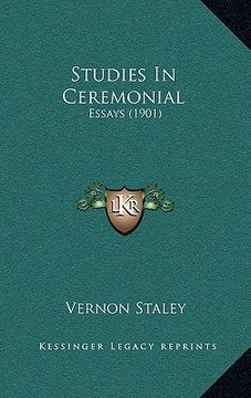 portada studies in ceremonial: essays (1901) (en Inglés)