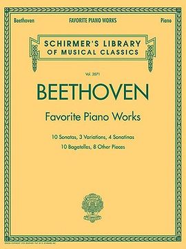 beethoven,favorite piano works (en Inglés)