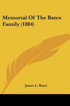 portada memorial of the bates family (1884) (in English)