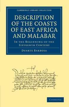portada Description of the Coasts of East Africa and Malabar: In the Beginning of the Sixteenth Century (Cambridge Library Collection - Hakluyt First Series) (en Inglés)
