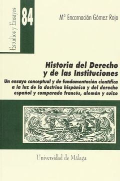 portada Historia del Derecho y de las Instituciones