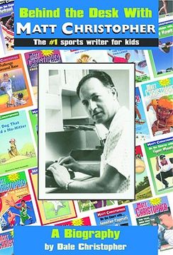 portada behind the desk with... matt christopher: the #1 sportswriter for kids