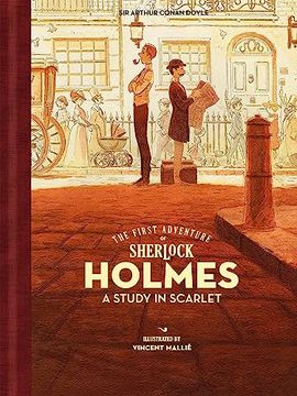 portada The First Adventure of Sherlock Holmes: A Study in Scarlet (in English)