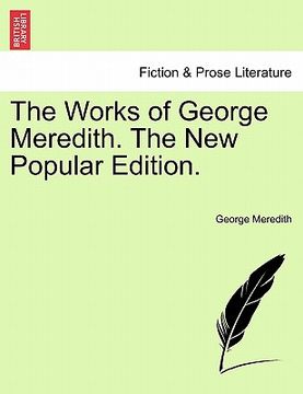 portada the works of george meredith. the new popular edition.