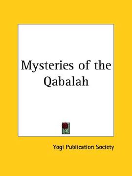 portada mysteries of the qabalah (en Inglés)