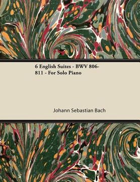 portada 6 english suites - bwv 806-811 - for solo piano (en Inglés)