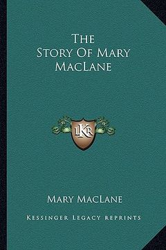 portada the story of mary maclane (en Inglés)