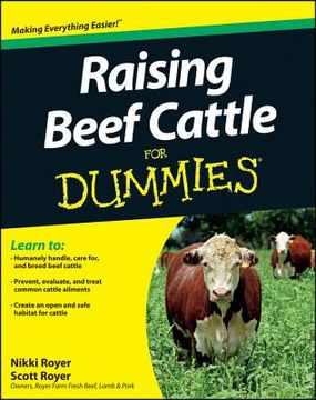 portada raising beef cattle for dummies (en Inglés)