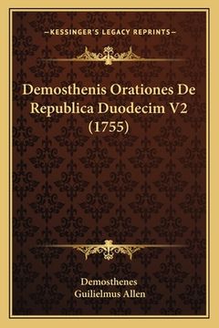 portada Demosthenis Orationes De Republica Duodecim V2 (1755) (en Latin)