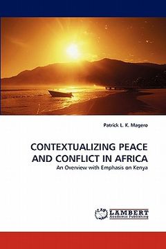 portada contextualizing peace and conflict in africa (en Inglés)