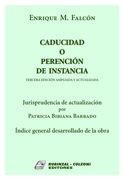 portada caducidad o perención de instancia