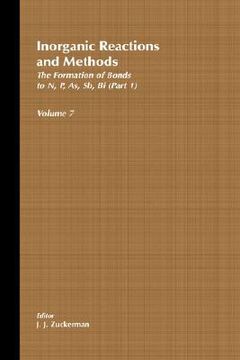 portada inorganic reactions and methods, the formation of bonds to n, p, as, sb, bi (part 1) (en Inglés)