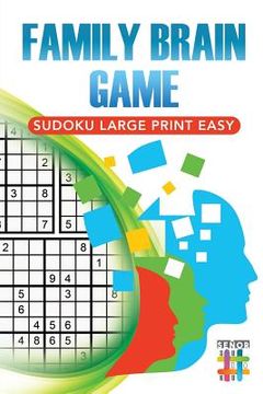 portada Family Brain Game Sudoku Large Print Easy (en Inglés)