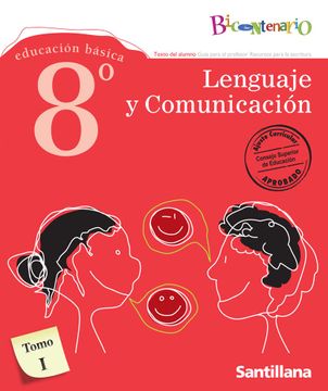 portada Lenguaje Y Comunicación 8 Básico Bicentenario (Tomo I Y Tomo II + Recursos Para La Escritura + TEAS Lenguaje 8)