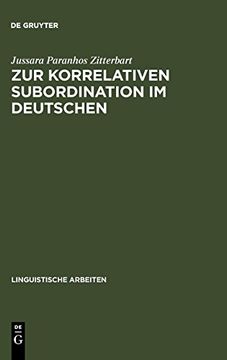 portada Zur Korrelativen Subordination im Deutschen (en Alemán)
