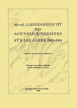 portada 60.-62. Jahresbericht Des Sonnblick-Vereines Für Die Jahre 1962-1964