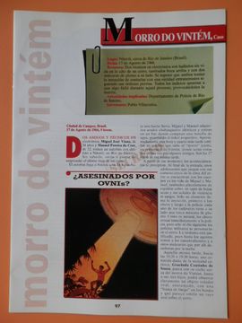 portada Los verdaderos Expedientes X. De la pg 97 a la 112 (Morro do Vintém, Caso a OVNI-misil de Canarias)